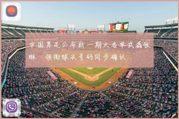 中国男足公布新一期大名单武磊张琳芃领衔球衣号码同步确认